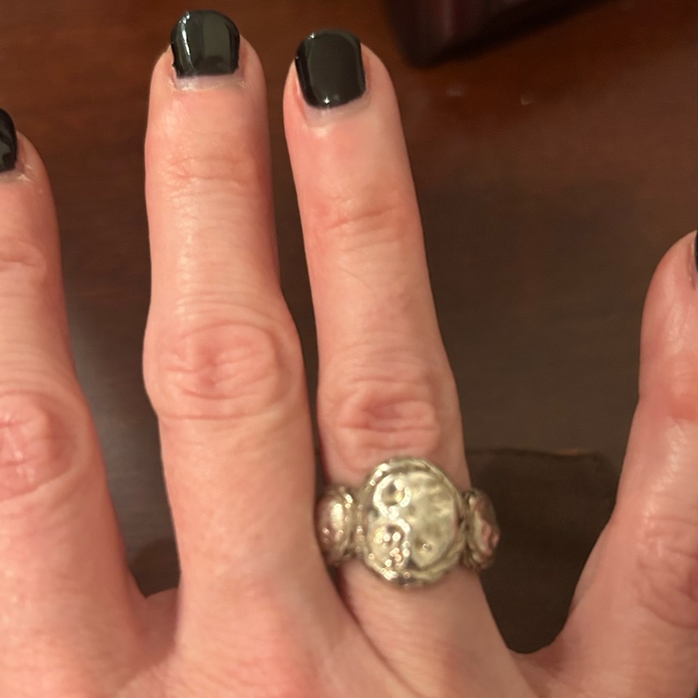 John Hardy hammered ring